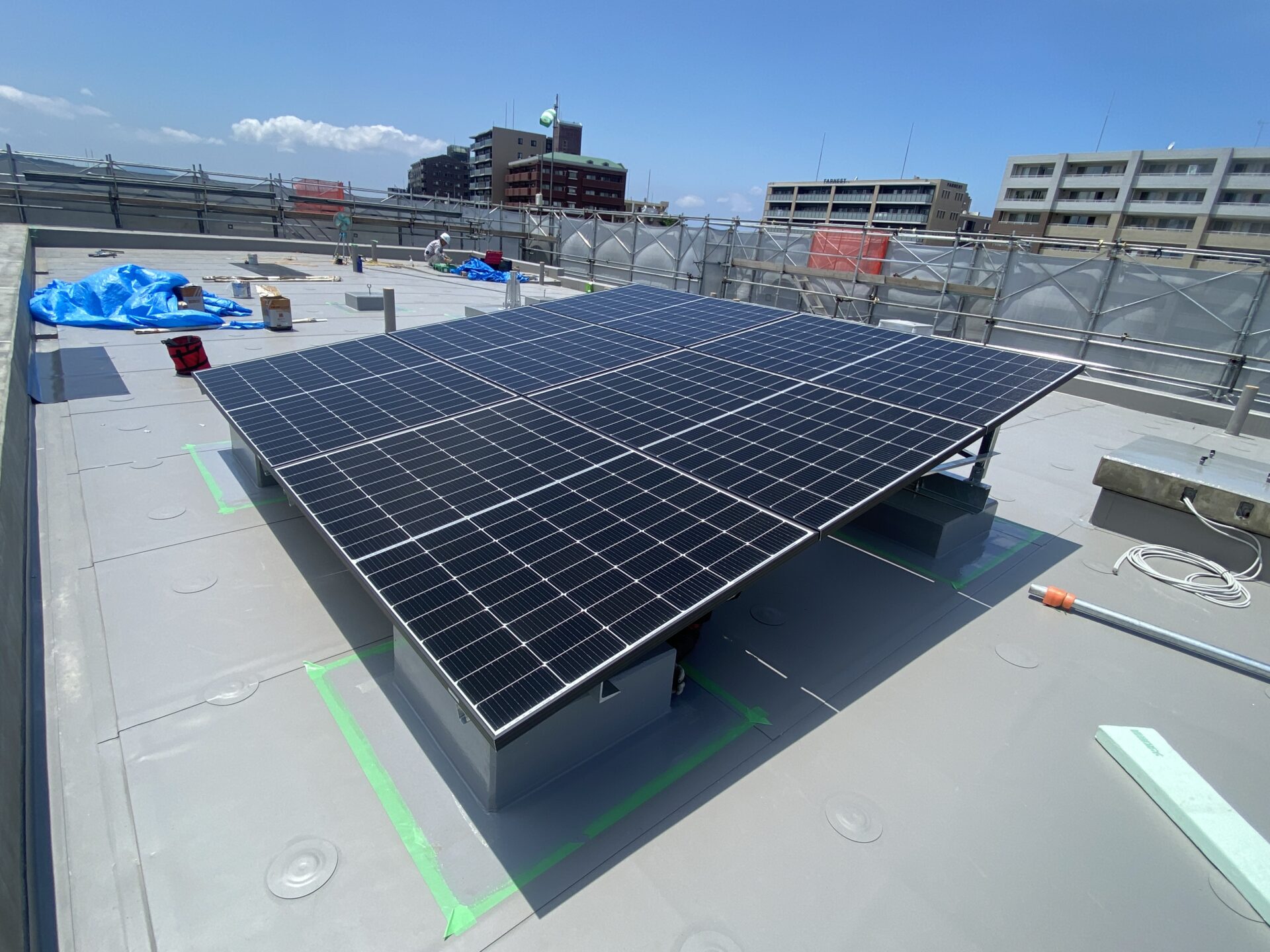 太陽光発電システム　蓄電池設置の施工事例